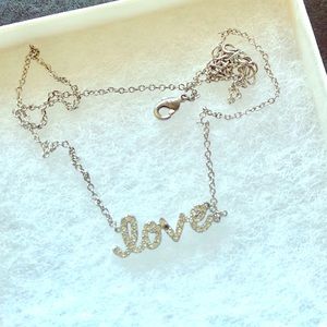 Nordstrom Silver “love” necklace